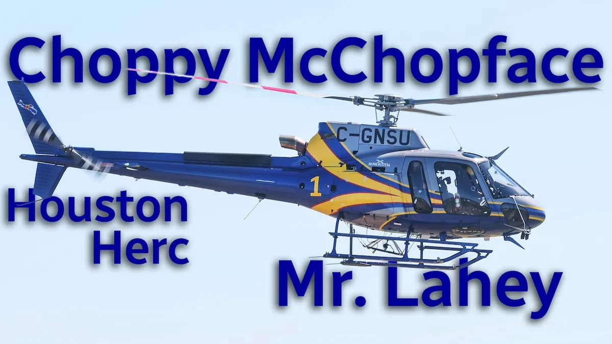 'Choppy McChopface' among favourite suggested helicopter names, N.S. documents show