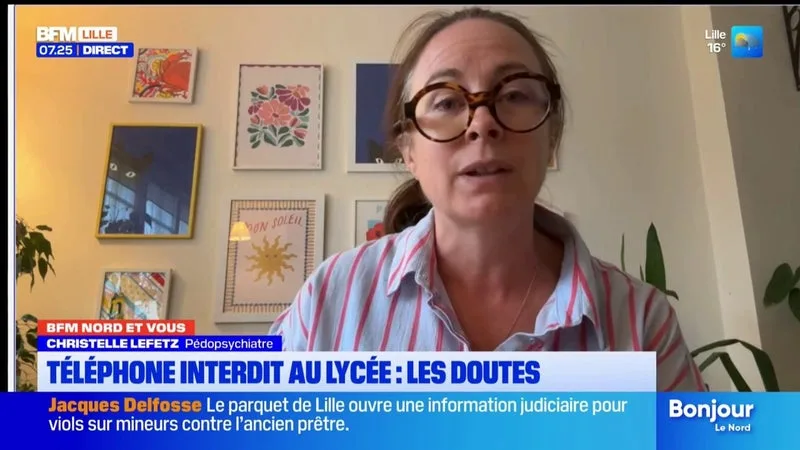 BFM Nord et Vous: au lycée, les téléphones sont interdits, les parents doutes de cette loi