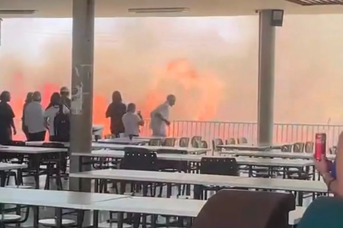Fumaça intensa: UnB suspende atividades em campus após incêndio