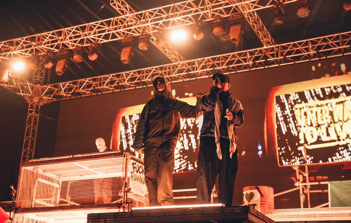 Kneecap live at Reading 2026: politics, partying and a pop at Andy Burnham