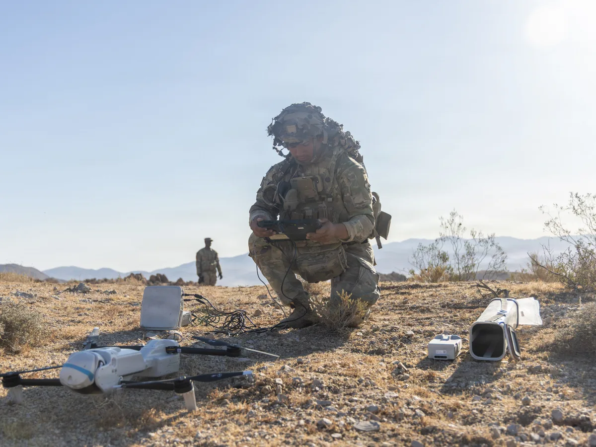 Out in the desert, US soldiers have been working out what it takes to keep their drones moving in punishing conditions