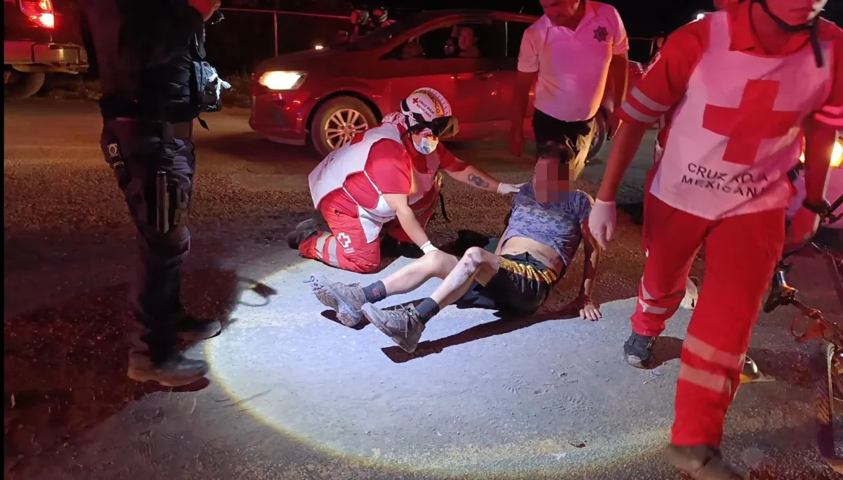 Adulto mayor atropella a ciclista en Parras