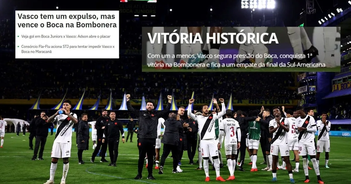 Qué dijeron en Brasil tras el golpe del Vasco da Gama en La Bombonera