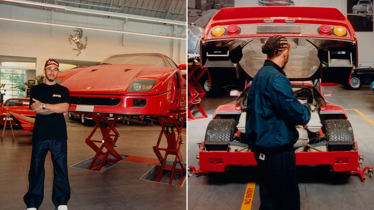 Lewis Hamilton rescató una Ferrari abandonada hace 30 años y la restauró en la fábrica de Maranello: “Estaba cubierta de polvo”