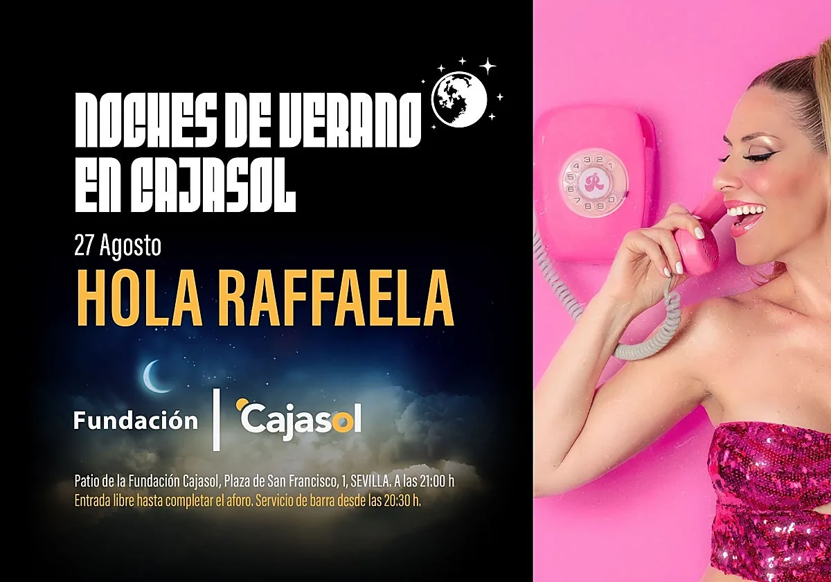 'Hola Raffaella' revive en Sevilla el espíritu de los noventa en las 'Noches de Verano en Cajasol'