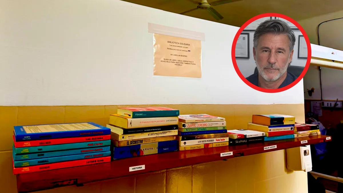Más de 500 libros para pacientes coronarios: la historia de la biblioteca del Hospital Rivadavia impulsada por un doctor