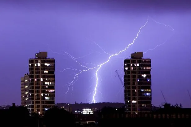 Met Office forecasts 'heavy thunderstorms' as storm map shows 52 counties to be hit - full list