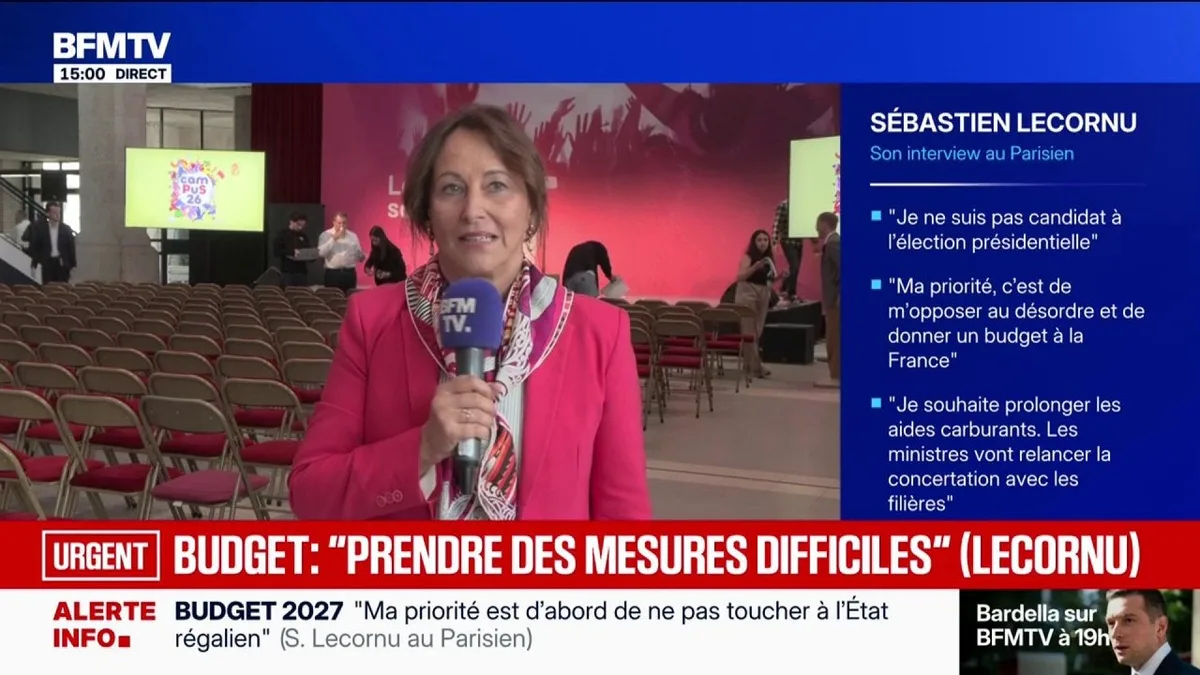 "Les menaces ne fonctionnent plus en politique", réagit Ségolène Royal, ancienne ministre socialiste, à l'appel de Sébastien Lecornu à ne pas censurer le prochain budget