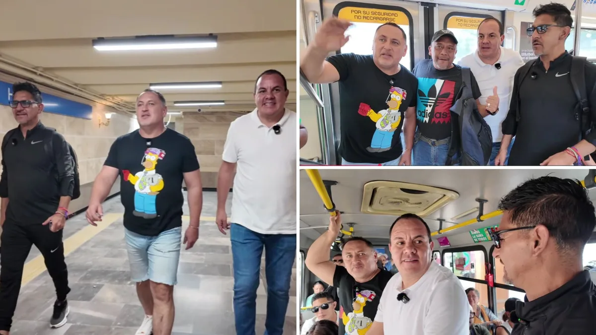 Cuauhtémoc Blanco, Germán Villa e Isaac Terrazas reviven sus inicios y viajan en Metro y microbús de la CDMX