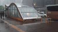 Mulher é levada por enxurrada após tempestade na Brasilândia em SP