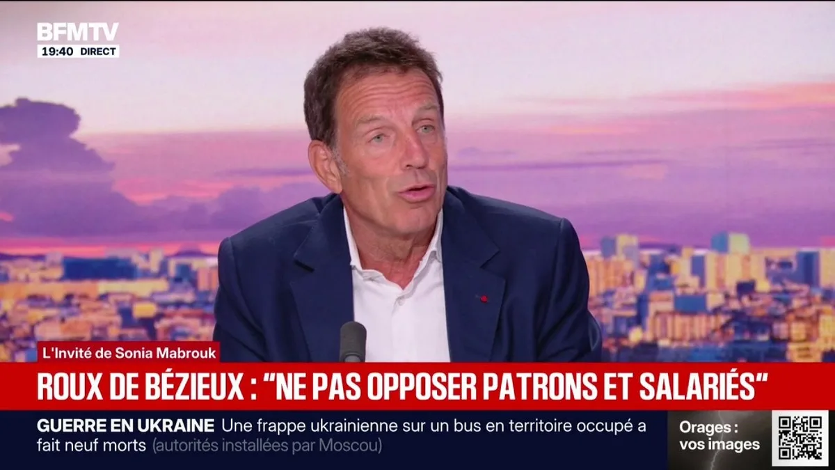 "J'ai gagné plusieurs dizaines de millions d'euros à la sueur de mon front, je n'ai pas de honte là-dessus", confie Geoffroy Roux de Bézieux, ancien président du Medef