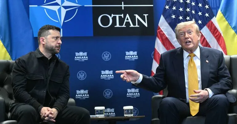 Trump e Zelensky debatem guerra nas redes sociais