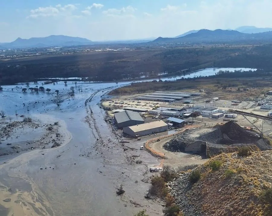 WATCH | Brits mine dam wall collapse disrupts power lines and pollutes river