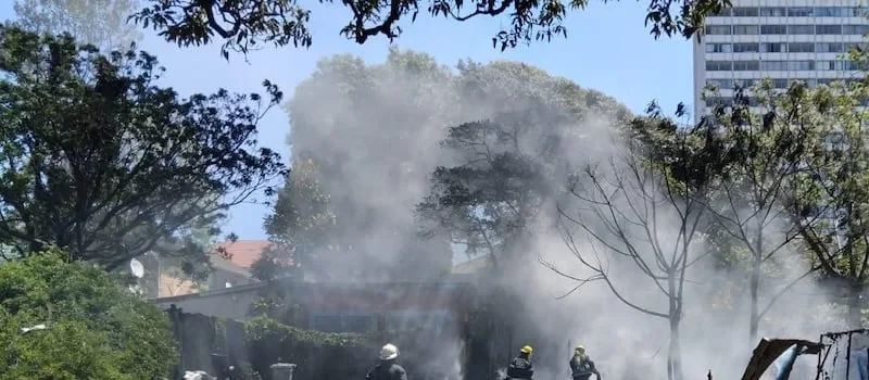 WATCH | Protesters set scrapyard alight and march into Durban CBD