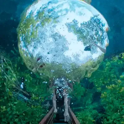 Debaixo d'água: Rio Azul surpreende turistas após chuvas em MS