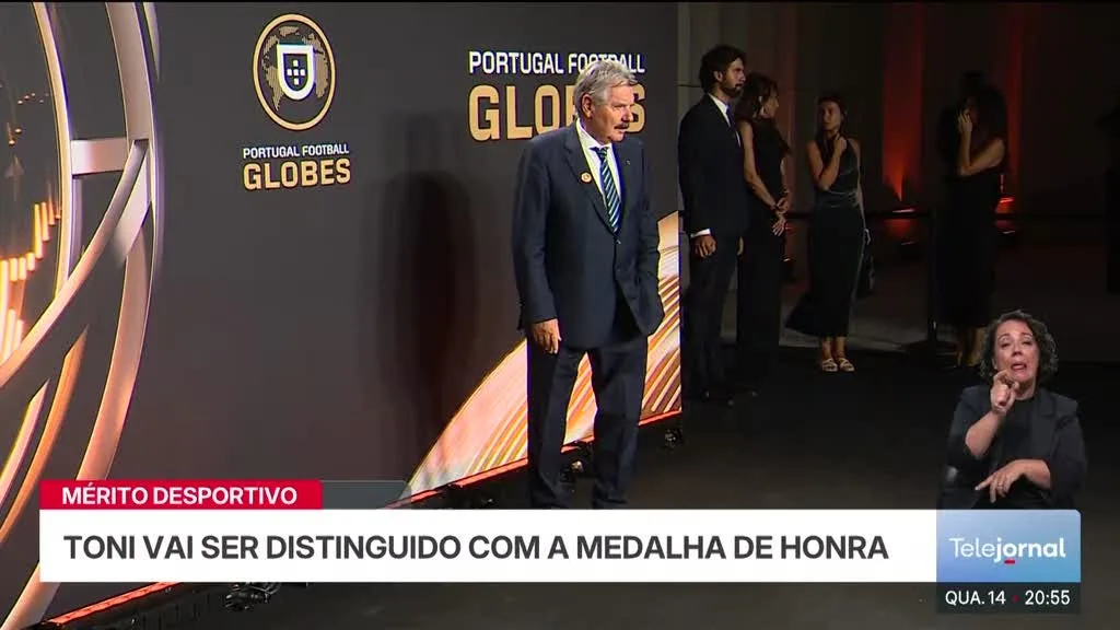 Governo distingue carreira de Toni com Medalha de Honra
