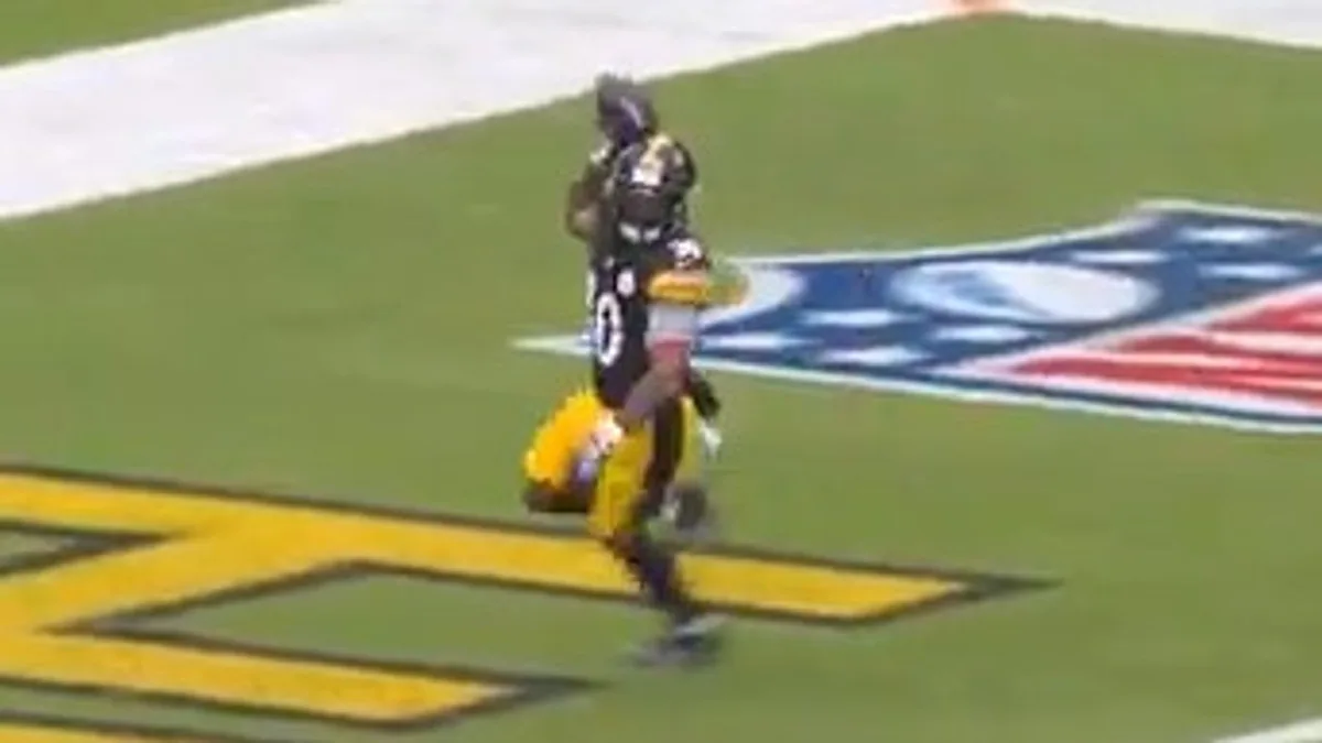 Steelers’ Warren finds edge and jets down side line for 80-yard TD