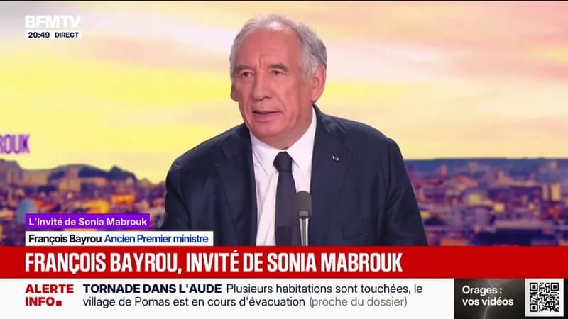 "Si on annule la dette, le pays ne peut plus fonctionner", juge François Bayrou, ex-Premier ministre