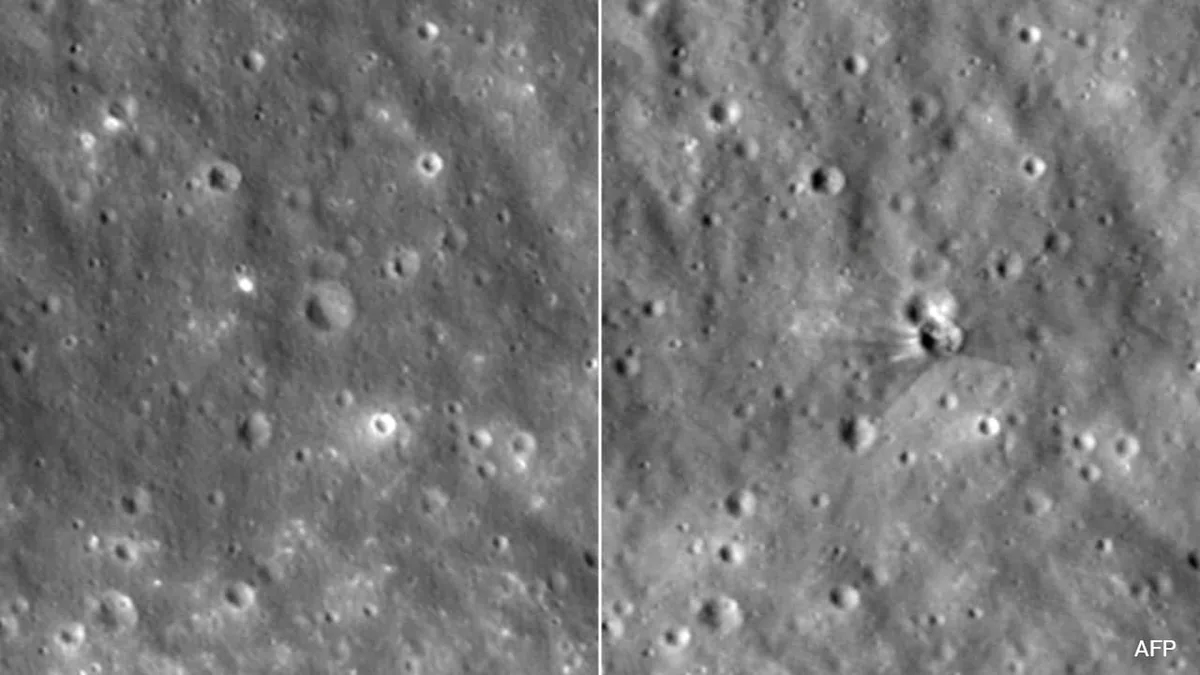 NASA Releases Images Of Moon Crater Carved By Crashed SpaceX Rocket