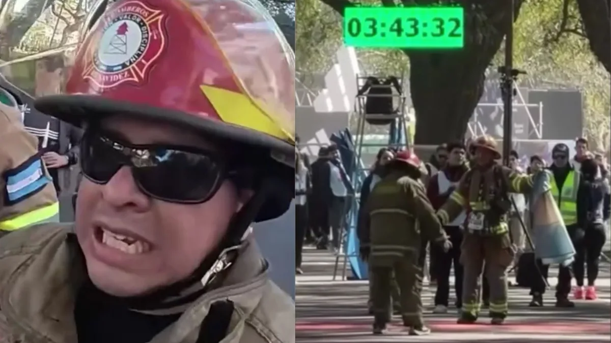 Un bombero corrió la Media Maratón de Buenos Aires con 25 kilos de equipamiento: “Sentíamos que nos llevaba la gente”
