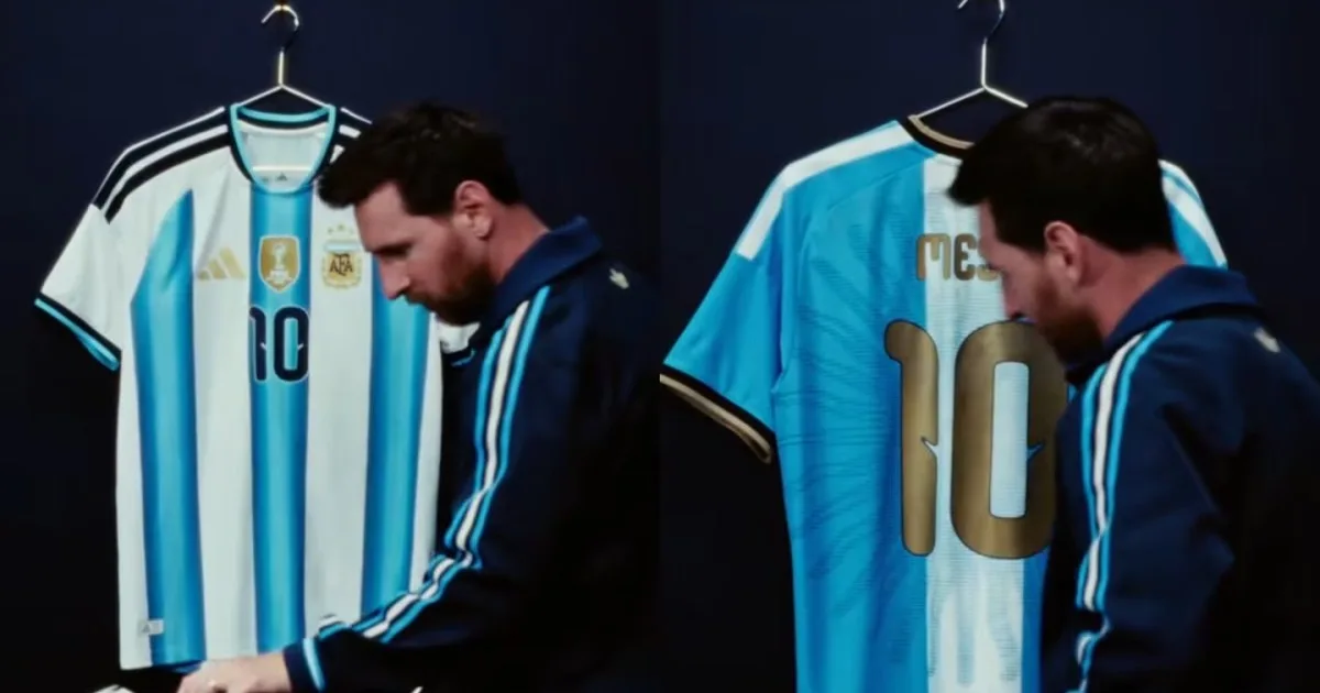 Así será la especial camiseta que Lionel Messi usará en su despedida de la Selección Argentina