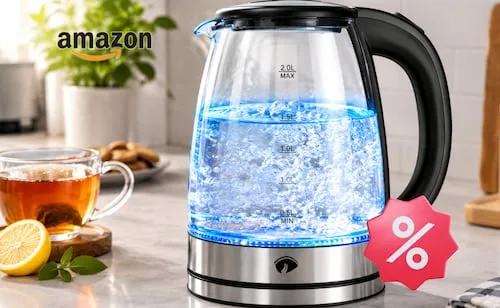 Prepara café o té sin perder tiempo; tetera eléctrica Raganet de 2 Litros de oferta en Amazon por $229 pesos