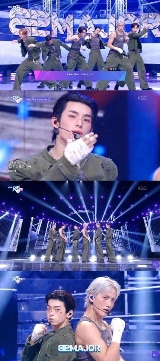 ‘음방 1위’ 82메이저, ‘뮤뱅’까지 접수…‘공연형 아이돌’ 폼 미쳤다