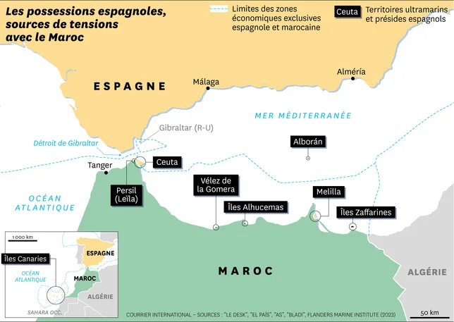 Ceuta et les autres : entre le Maroc et l’Espagne, plusieurs différends territoriaux historiques
