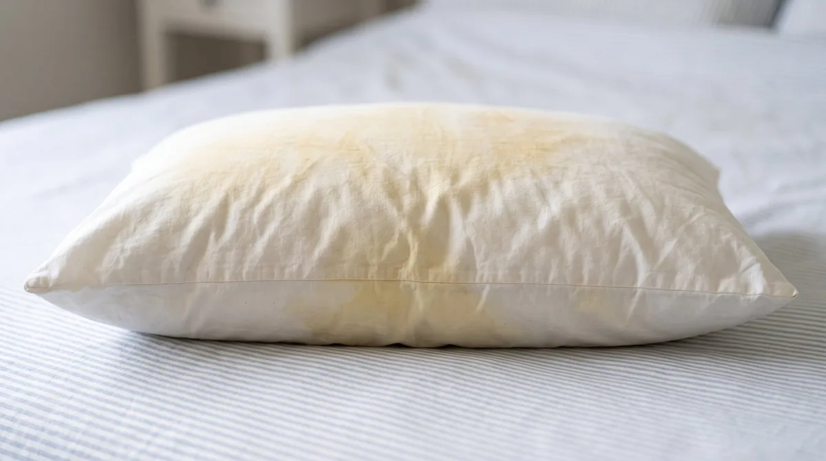 Quitar las manchas amarillas de las almohadas: truco casero fácil y barato