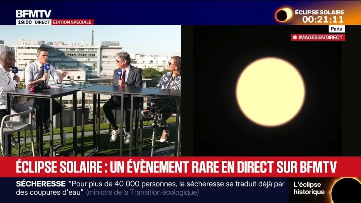 Édition Spéciale - Éclipse solaire : un évènement rare en direct sur BFMTV - 12/08
