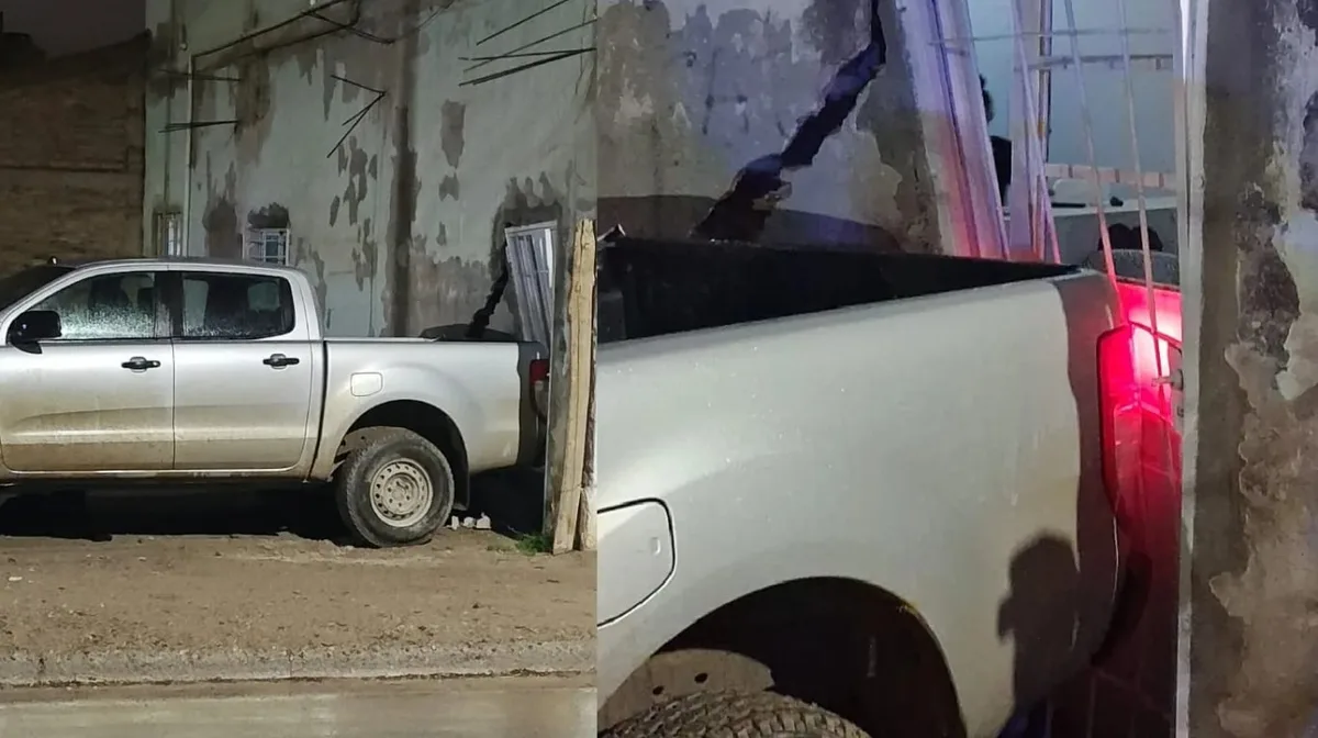 Neuquén: un hombre discutió con su hija de 28 años por un terreno y destrozó una casa con su camioneta