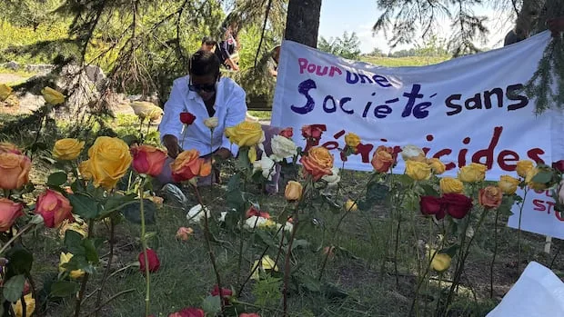 Montrealers march to denounce violence against women after 2 killed in 1 week