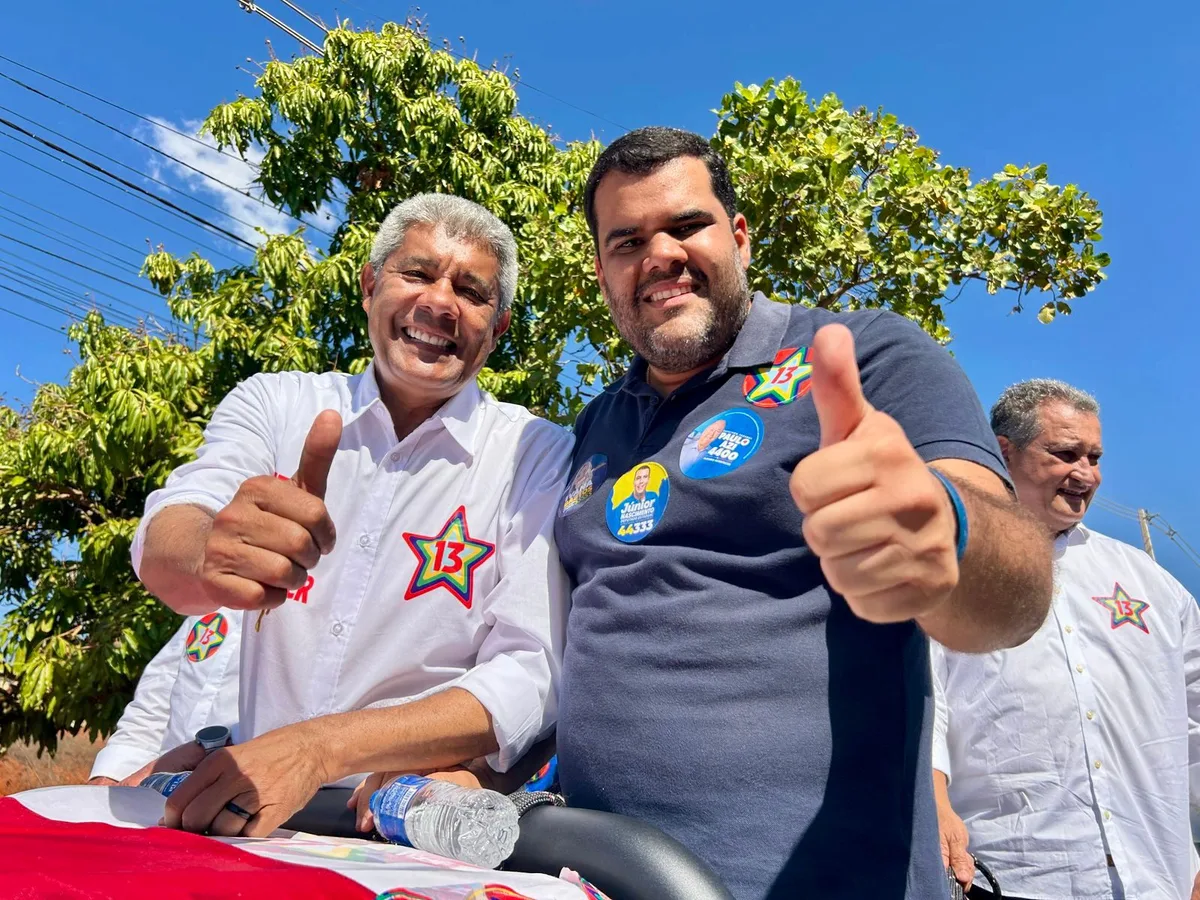 Prefeito do União Brasil recepciona Jerônimo com 13 no peito