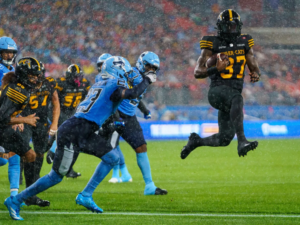 Chad Kelly throws three TD passes as Argos earn 39-20 wild weather win over Ticats