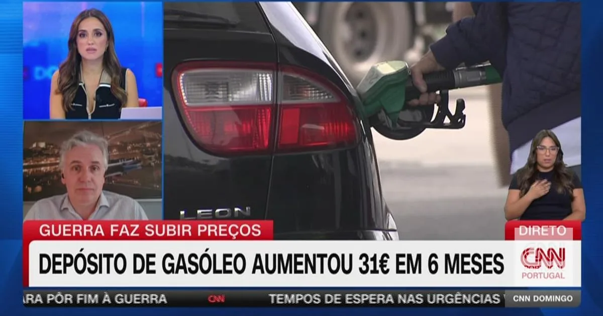 Depósito de gasóleo subiu 31 euros em meio ano e "nada nos garante que o novo máximo seja o pior cenário que vamos ver este ano"