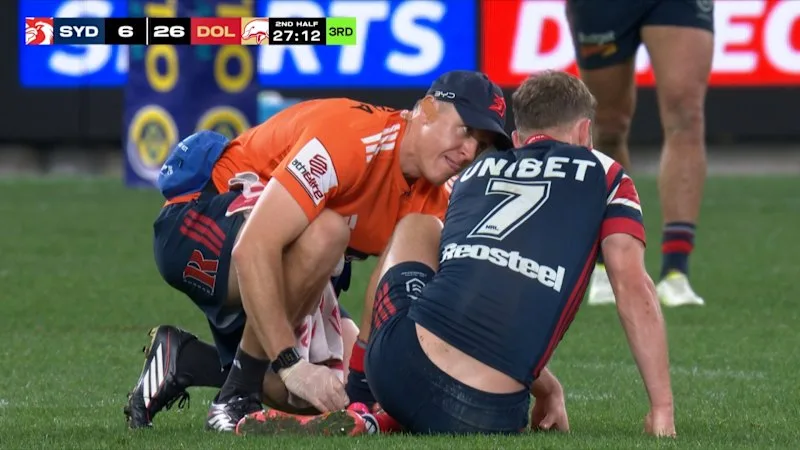 Walker in agony with injury