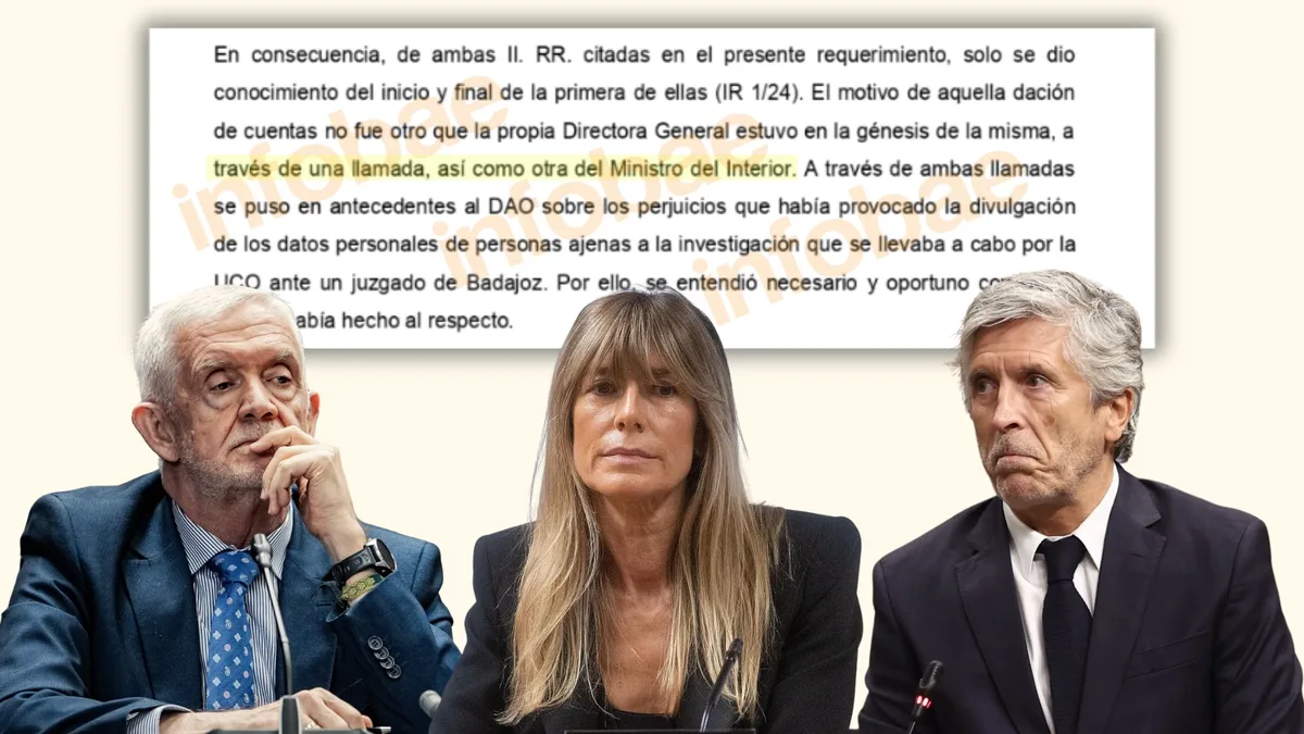 El DAO de la Guardia Civil confirma al juez Pedraz que Marlaska le llamó tras la filtración del correo de Begoña Gómez en un informe de la UCO