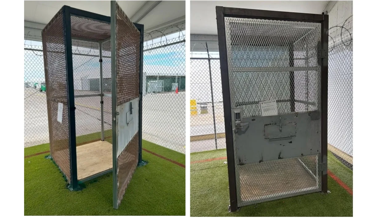 El Gobierno de Trump confirma el uso de jaulas para inmigrantes como castigo en Alligator Alcatraz
