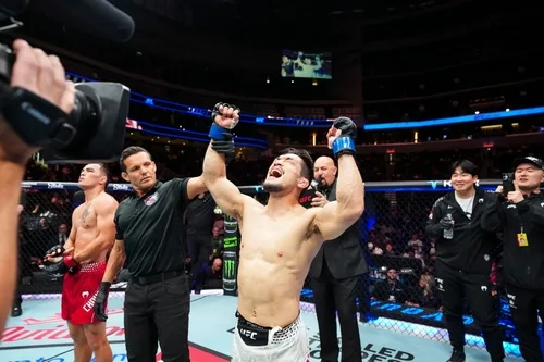 무패 신인 꺾은 유수영, UFC 무대 첫 피니시…'기무라 승리'