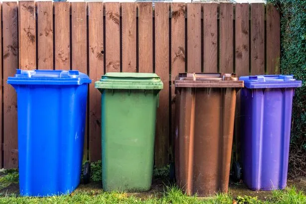 Wheelie bin recycling 'rule' reminder as rain and thunder forecast across UK