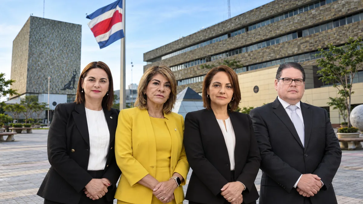 Tres magistradas y un magistrado buscan presidir la Corte Suprema de Costa Rica en medio de tensiones con el Gobierno