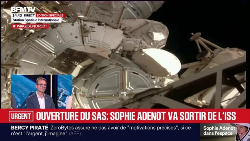 Sophie Adenot: l'astronaute française sort du sas pour plonger dans le vide spatial