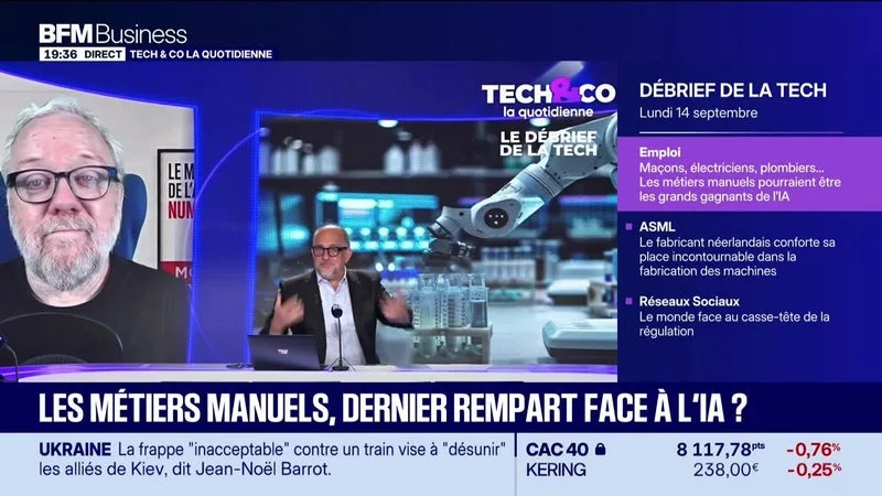 Les métiers manuels, dernier rempart face à l'IA ? - 14/09