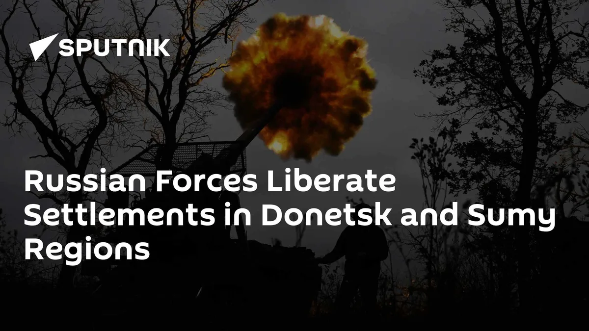 Russian Forces Liberate Three Settlements in Donetsk and Sumy Regions