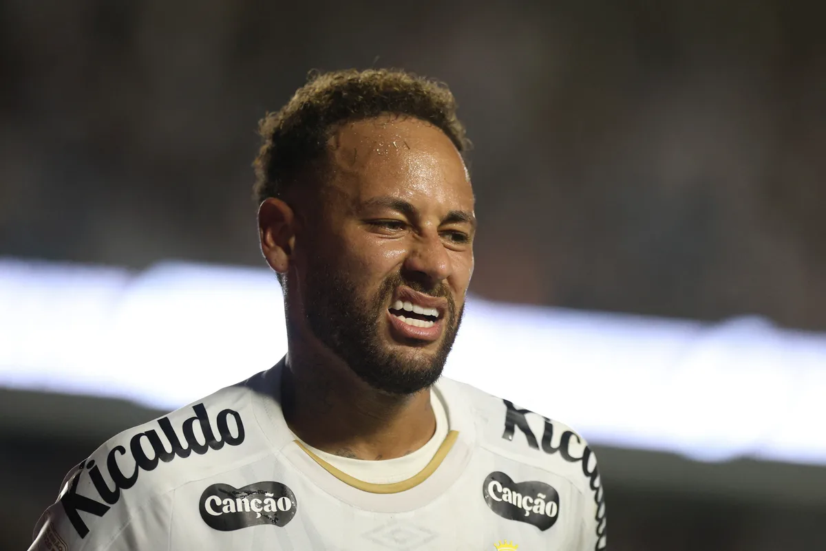 Neymar está fora do clássico entre Palmeiras e Santos