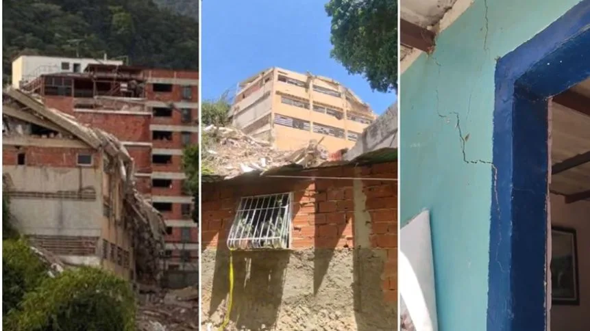 VIDEO: Alerta en La Pastora, casas alrededor del colapsado Colegio San Judas Tadeo estarían en riesgo