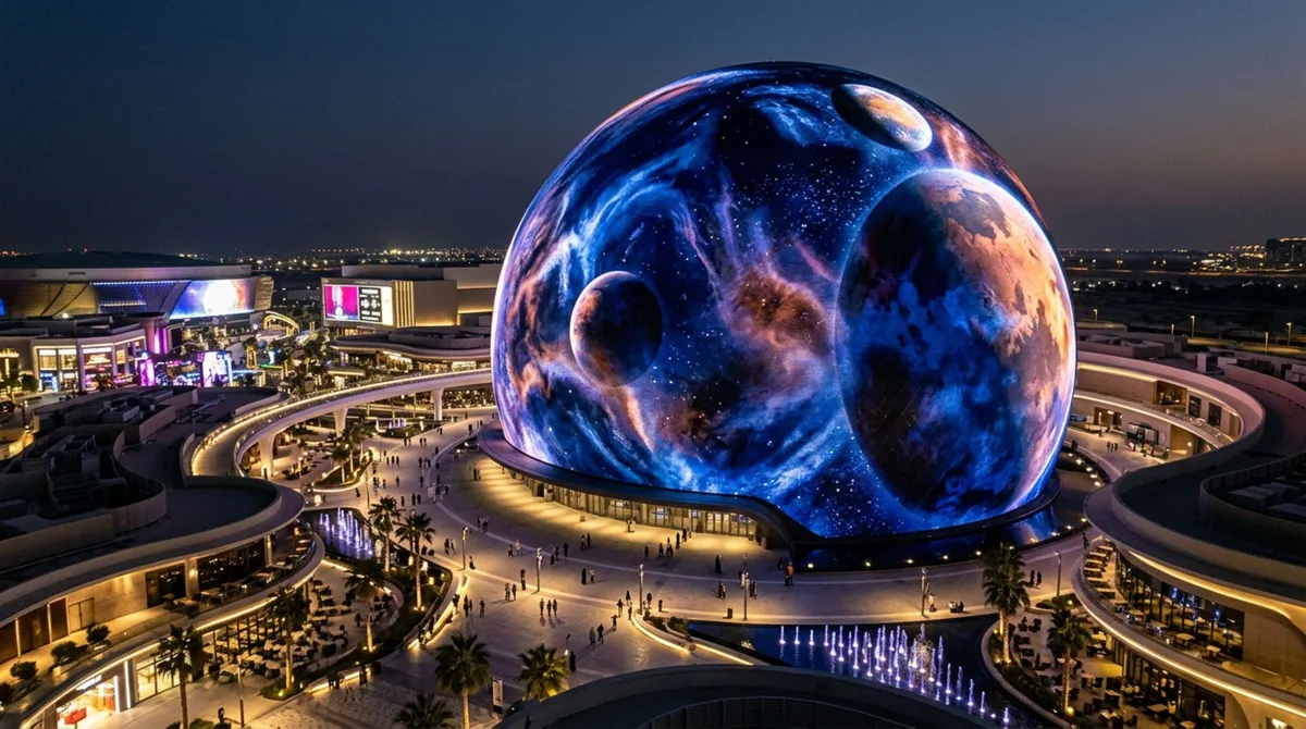 Prepare-se para a nova arena esférica bilionária que levará a tecnologia de Las Vegas para outro continente