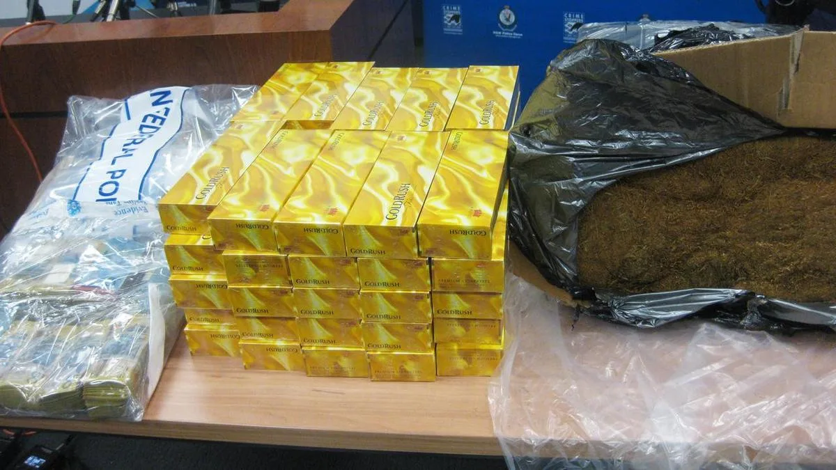 Black market hiding illegal cigarettes in plain sight
