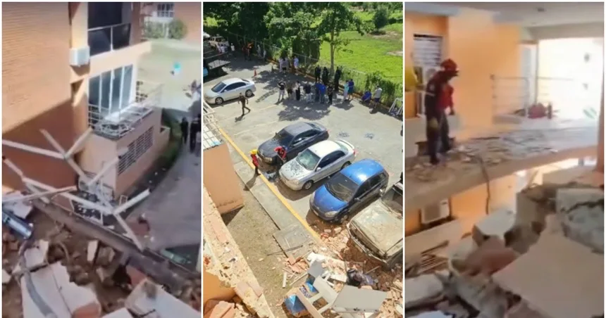 TERROR EN GUATIRE: Explotó tubería de gas en un edificio dejando heridos y graves destrozos