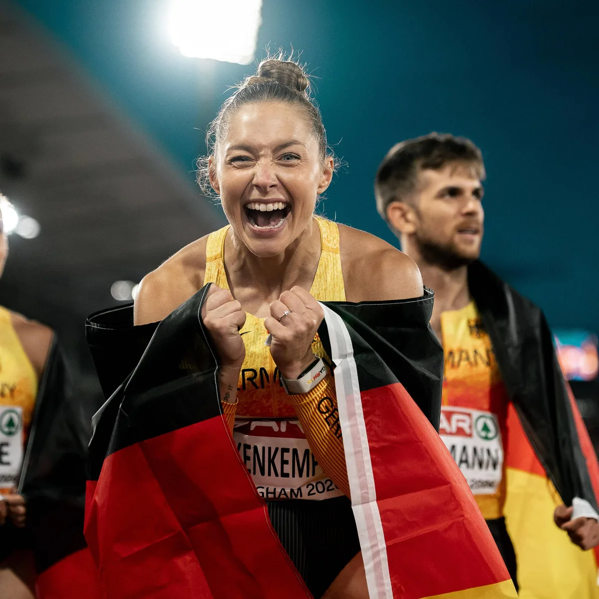Leichtathletik-EM - Deutsche 4x100 Meter Mixed-Staffel gewinnt Silber